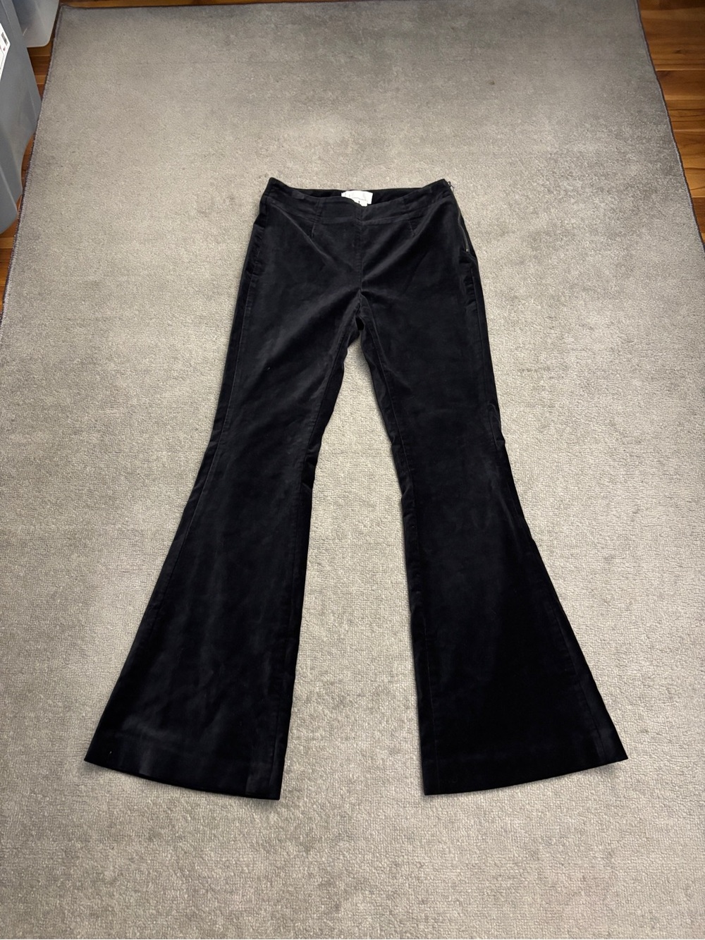 Anthropologie Velvet Flared Pants Black Women’s